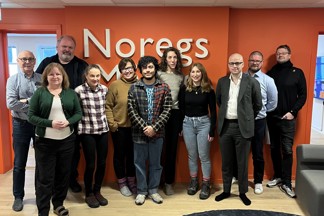 Group photo of the Norwegian visit